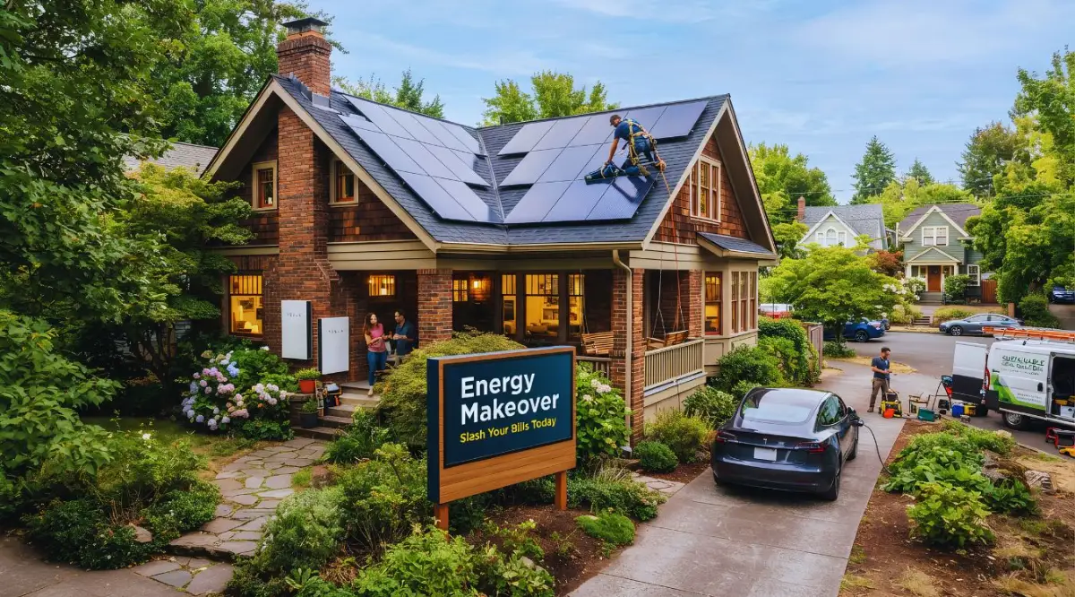 A beautiful older home getting a proven energy efficiency makeover to lower expensive utility bills.